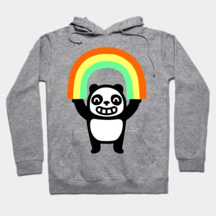 Panda Found A Rainbow Hoodie